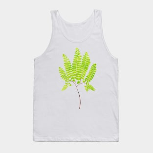 Northern maidenhair fern botanical illustration Tank Top